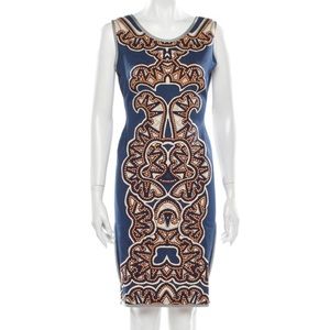 New Herve Leger Printed Dress Size L